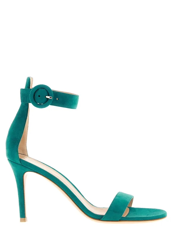 Portofino Sandals Green - Gianvito Rossi