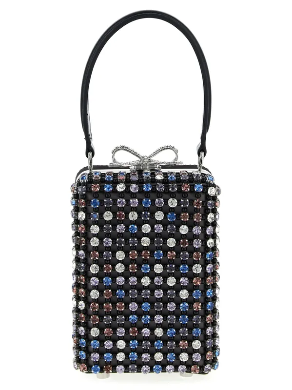 Multi Crystal Chainmail Hand Bags Multicolor - Self-Portrait