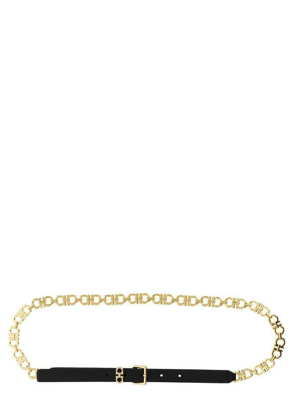 Gancini Belts Black - Ferragamo