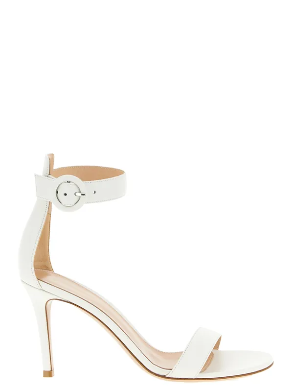 Portofino Sandals White - Gianvito Rossi