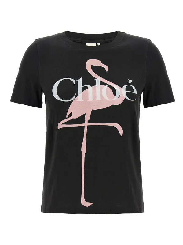 Printed T-Shirt Black