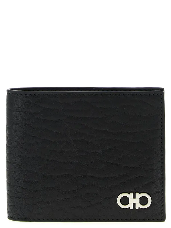 Gancini Wallets And Card Holders Black - Ferragamo