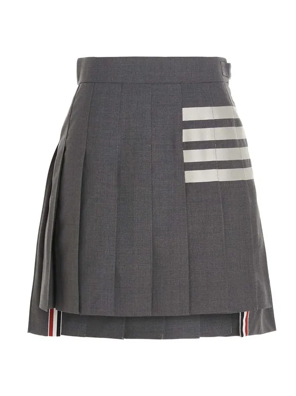 4 Bar Skirts Gray - Thom Browne