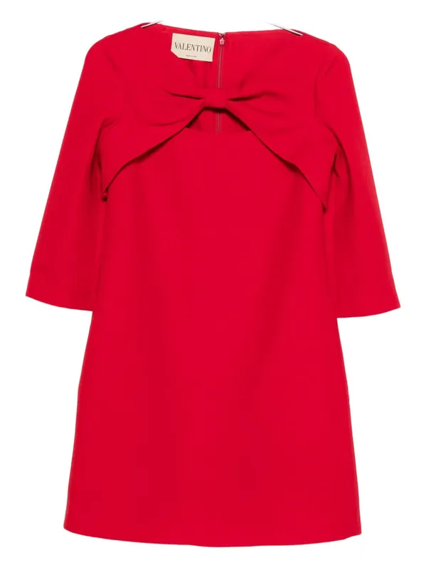 Wool And Silk Mini Dress - Valentino Garavani