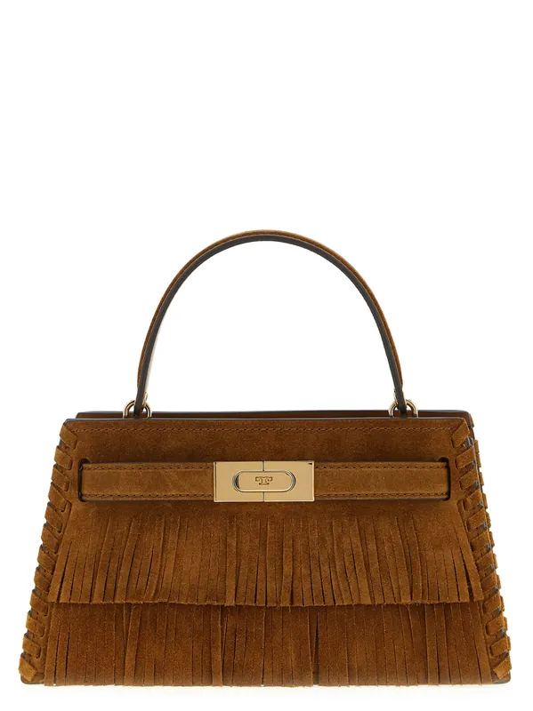 Mini Lee Radziwill Hand Bags Brown - Tory Burch