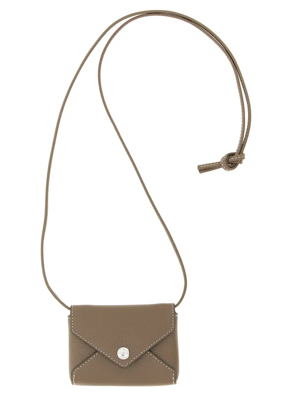 Lanyard Wallets And Card Holders Brown - Tory Burch