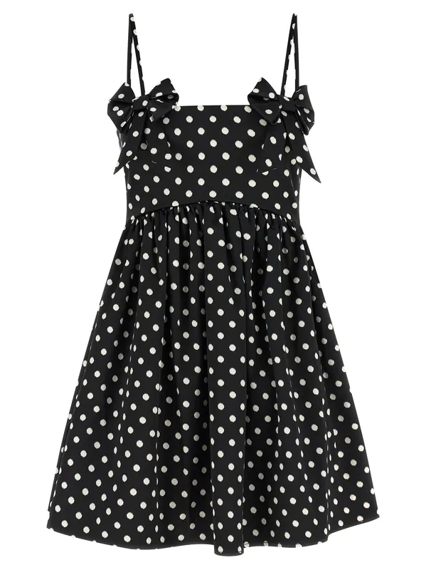 Polka Dot Dresses Black - Ganni