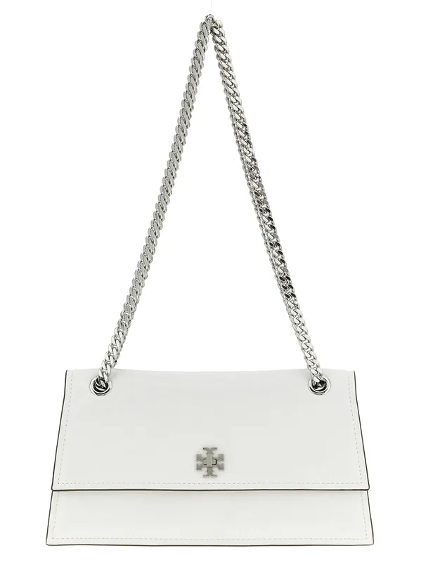 Kira Turnlock Shoulder Bags White - Tory Burch