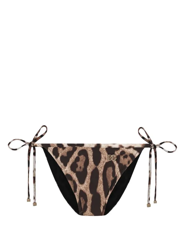 Leopard Print Bikini Bottom - Dolce & Gabbana