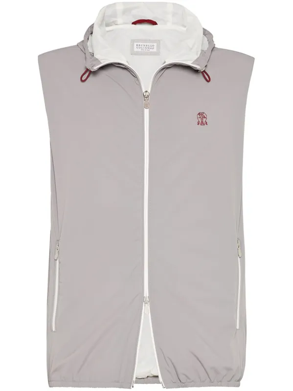 Nylon Down Vest - Brunello Cucinelli