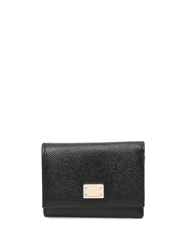 Leather Flap French Wallet - Dolce & Gabbana