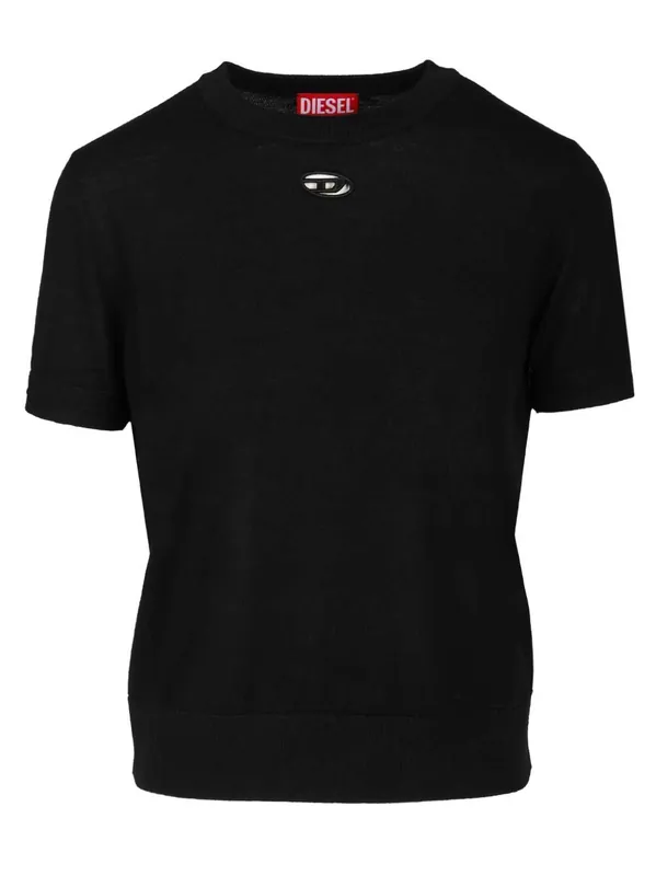 Wool Sweater T-Shirt Black