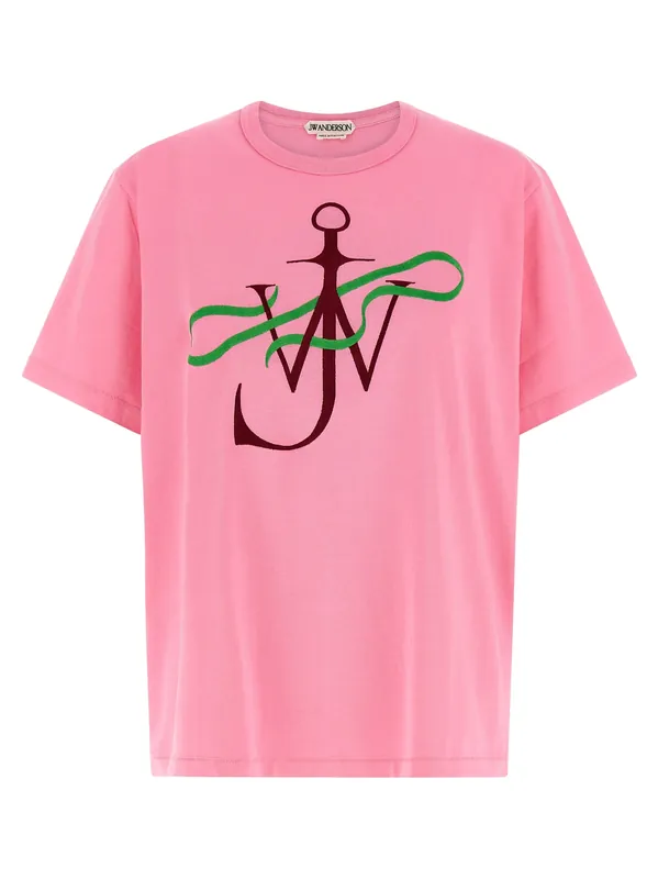 Ribbon Anchor T-Shirt Pink