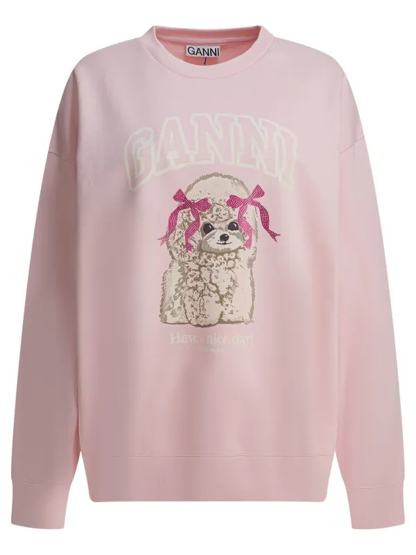 Puddle Sweatshirts Pink - Ganni