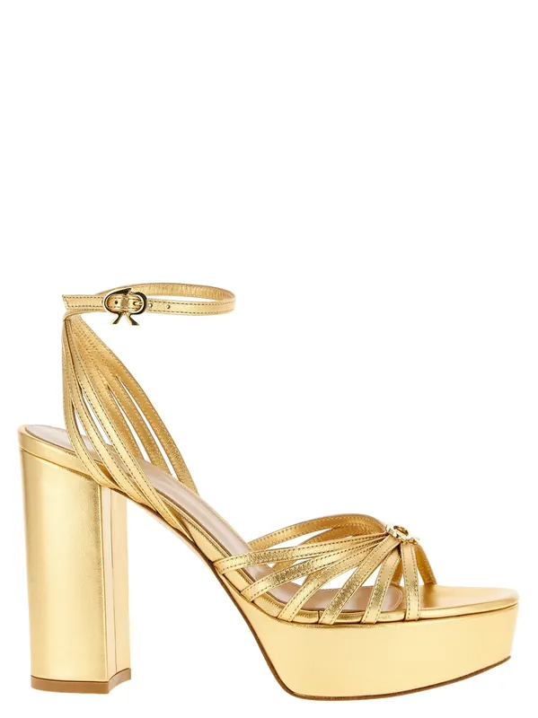 Rita Sandals Gold - Gianvito Rossi