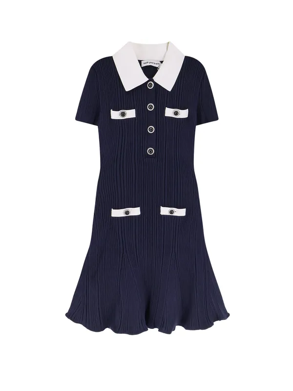 Ribbed Mini Dress - Self-Portrait