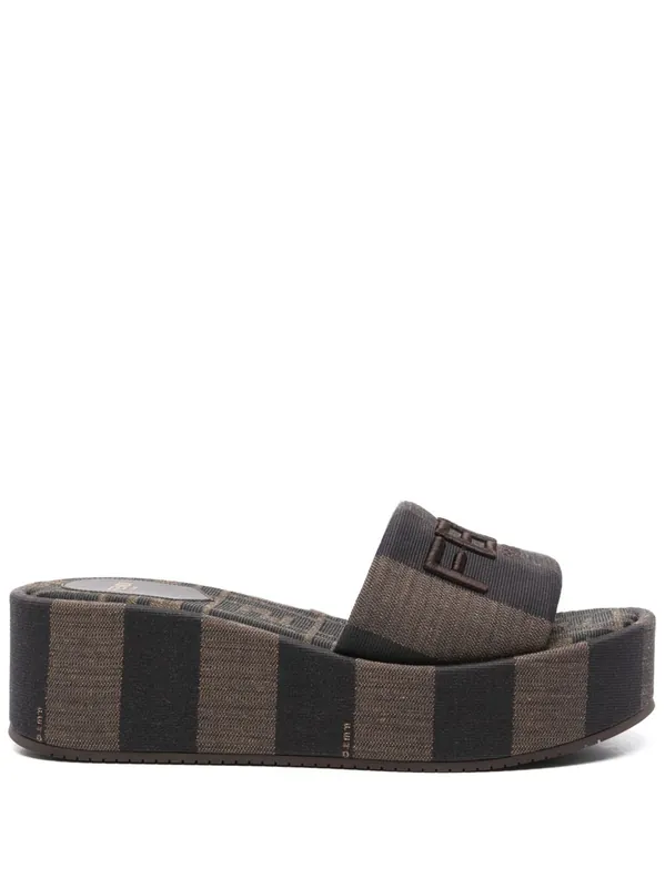 Sunshine Flatform Sandals - Fendi