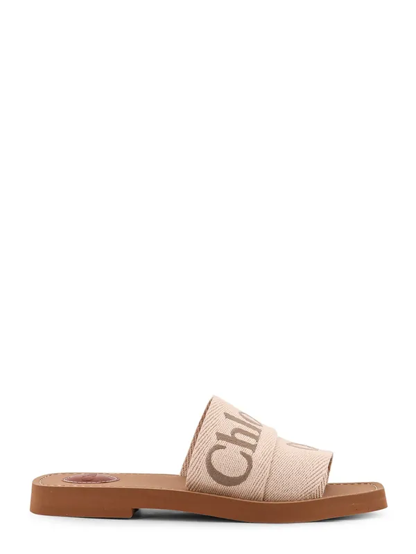 Woody Linen Sandals - Chloé