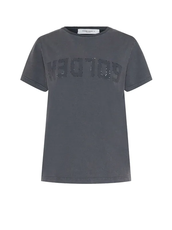 Distressed Cotton T-Shirt