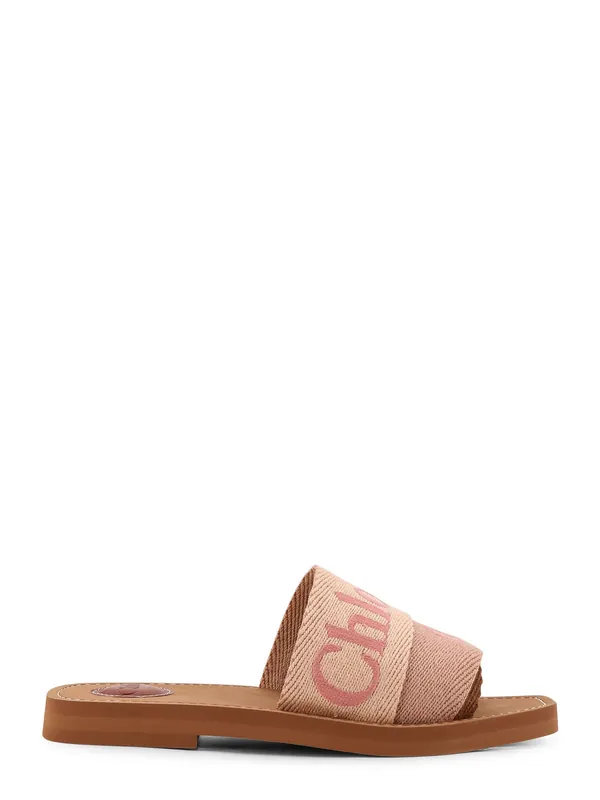 Woody Linen Sandals - Chloé