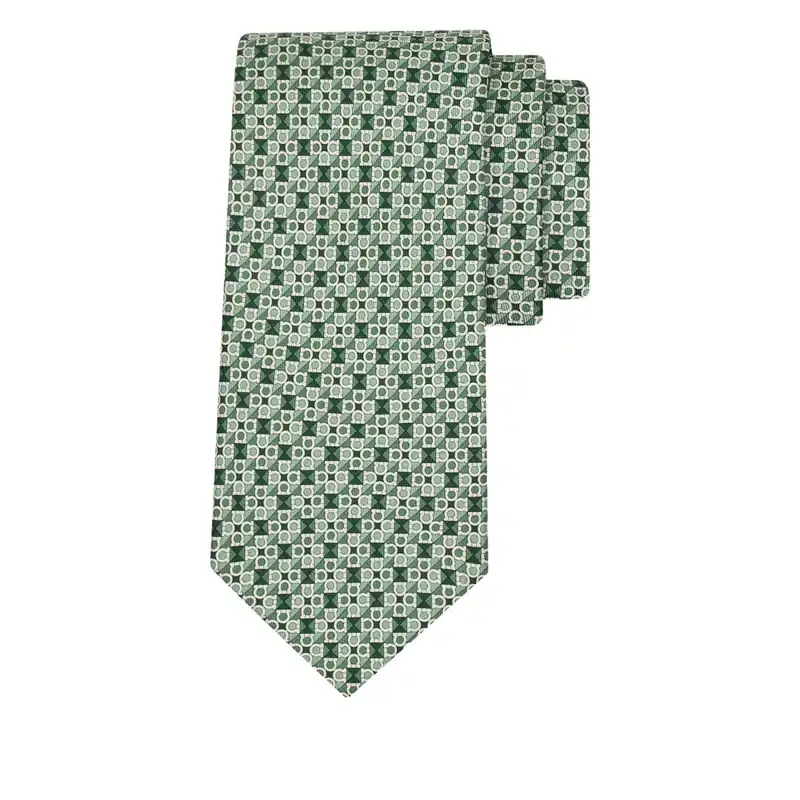 Ties Green, White - Ferragamo