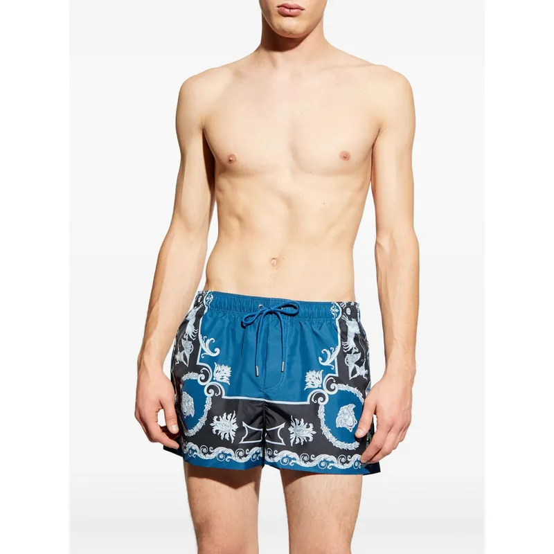 Beachwear Blue, Black - Versace