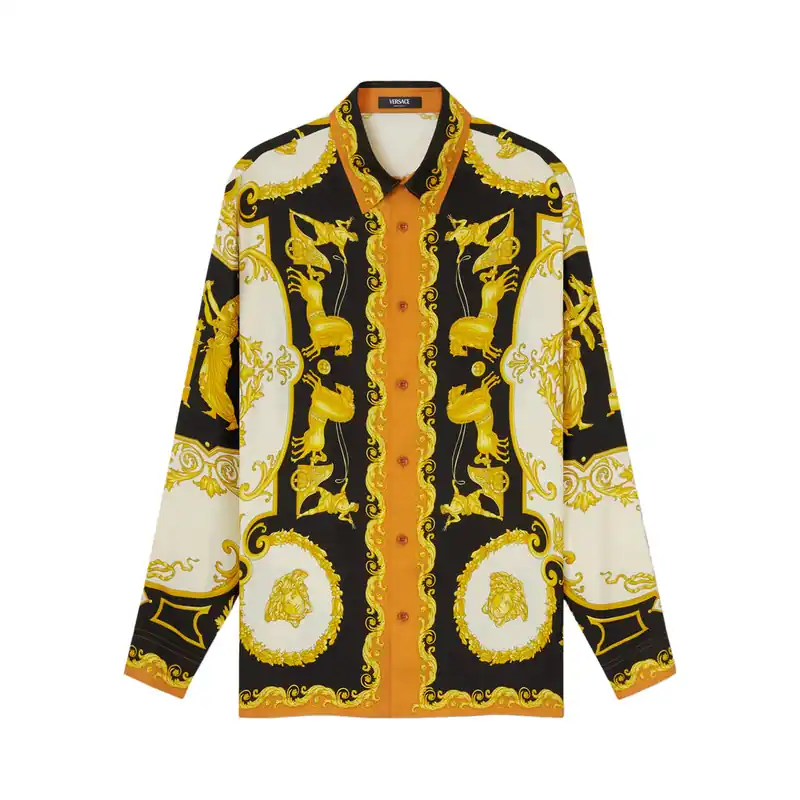 Shirts Black, Gold - Versace