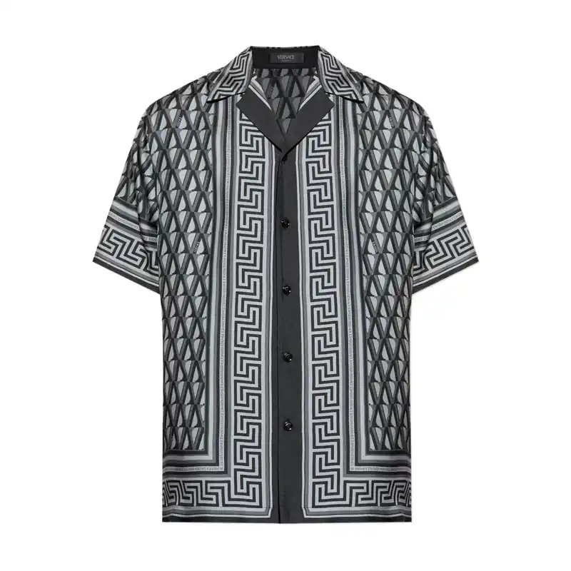 Shirts Gray, Black - Versace