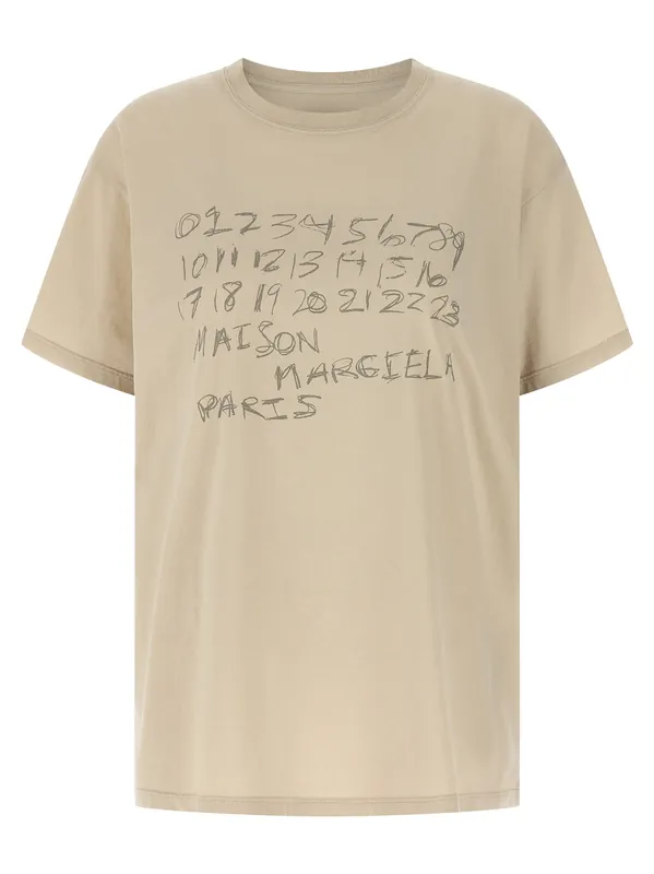 Printed T-Shirt Beige