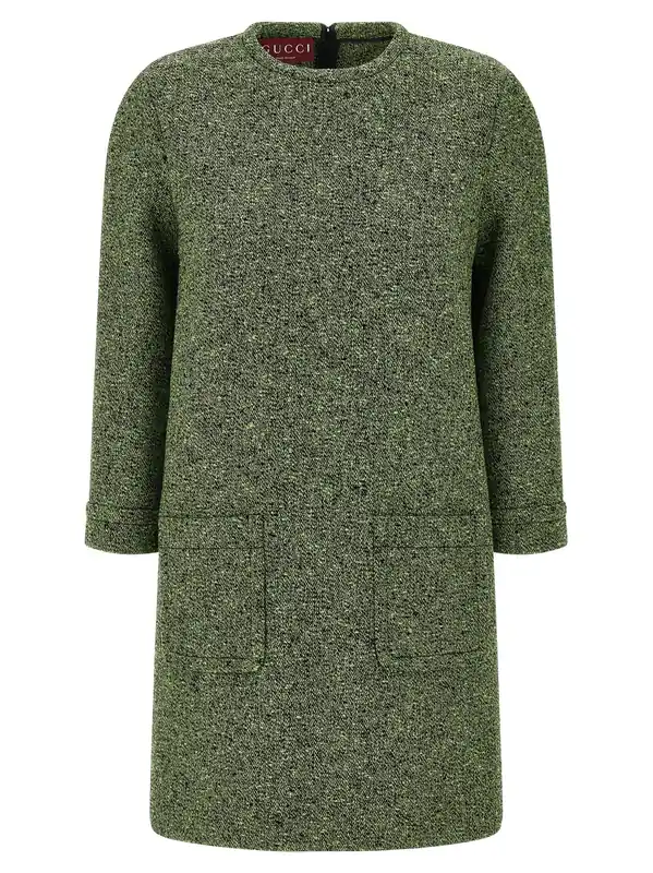 Mouliné Dresses Green - Gucci