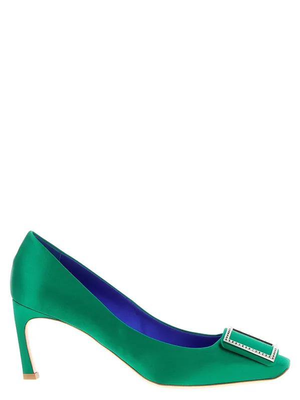 Trompette Pumps Green - Roger Vivier