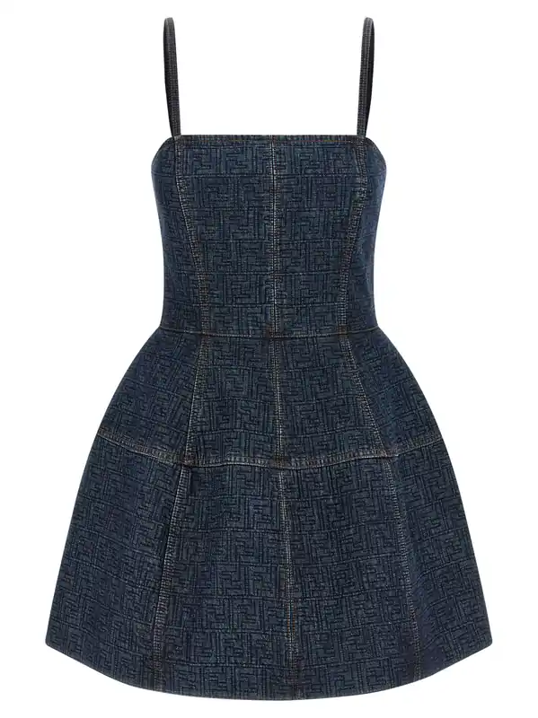 Ff Dresses Blue - Fendi