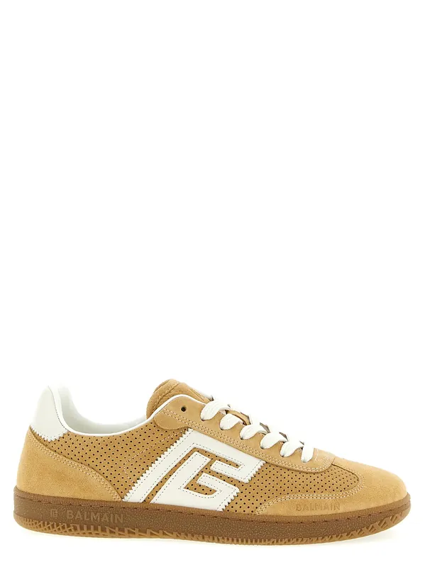 Suede Sneakers Beige - Balmain