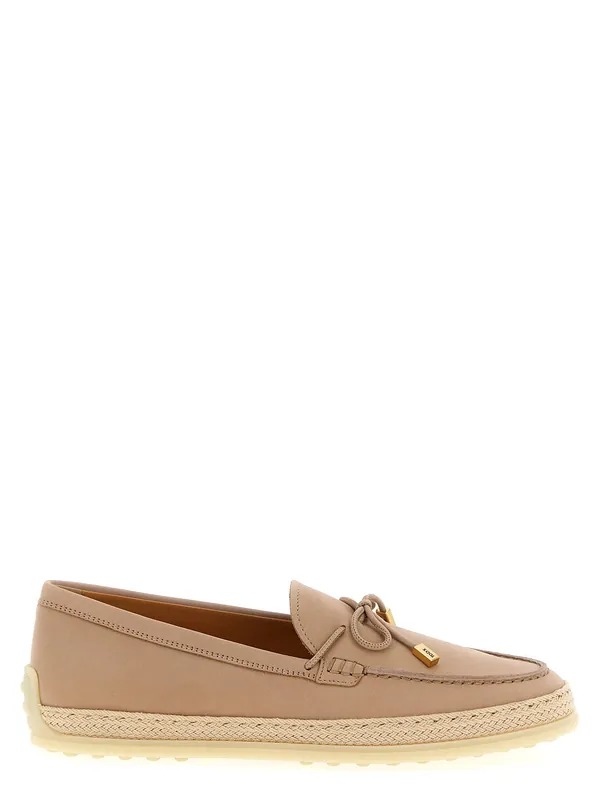 Gomma Rafia 92k Loafers Pink - Tod's