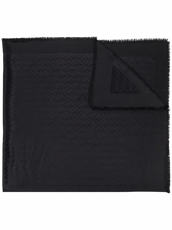 Ff Silk And Wool Scarf - Fendi