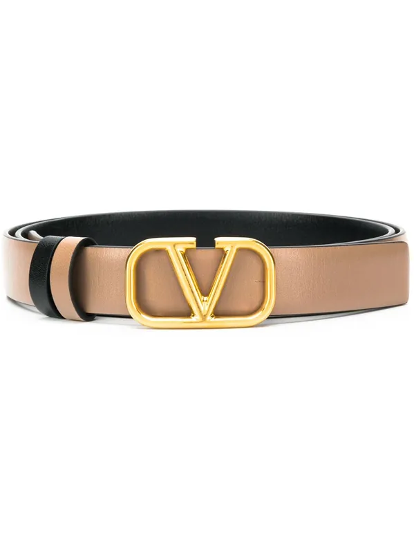 Leather Reversible Vlogo Belt - Valentino Garavani