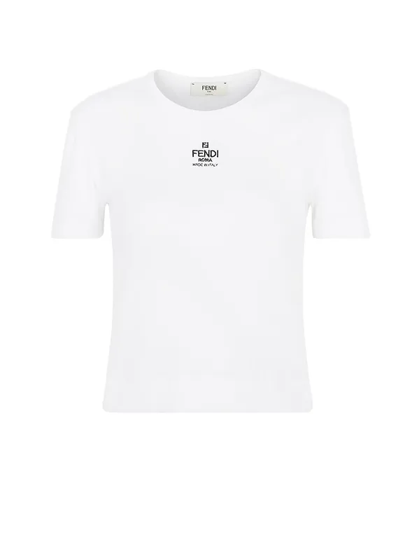 Ribbed Cotton T-Shirt