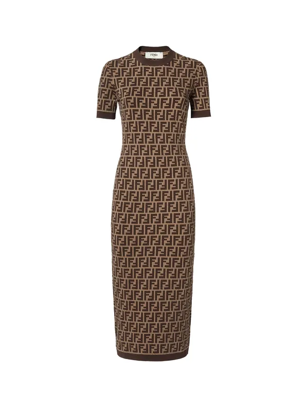 Ff Cotton Blend Dress - Fendi