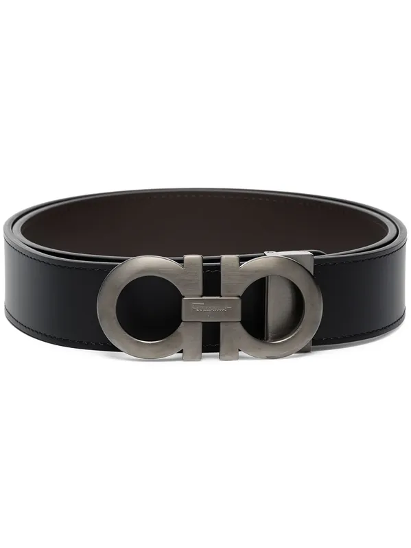 Gancini Leather Belt - Ferragamo