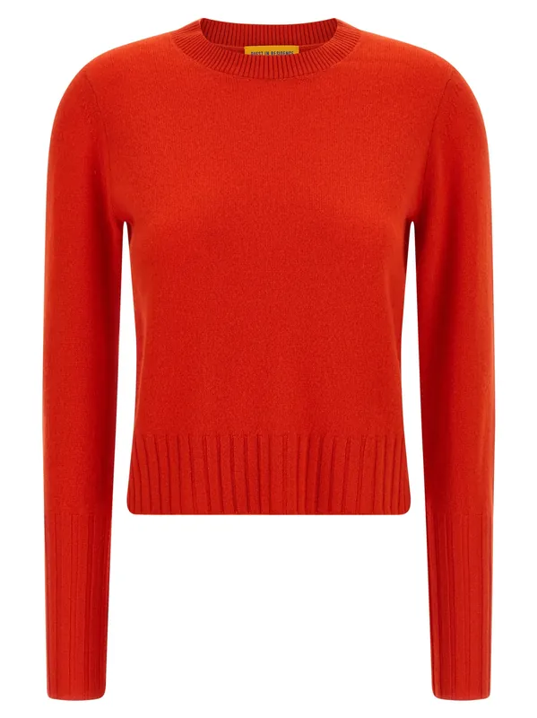 Shrunken Crew Sweaters And Cardigans Red - Guest In Residence