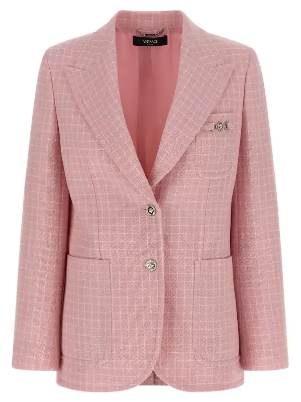 Blazer Check Blazers Pink - Versace