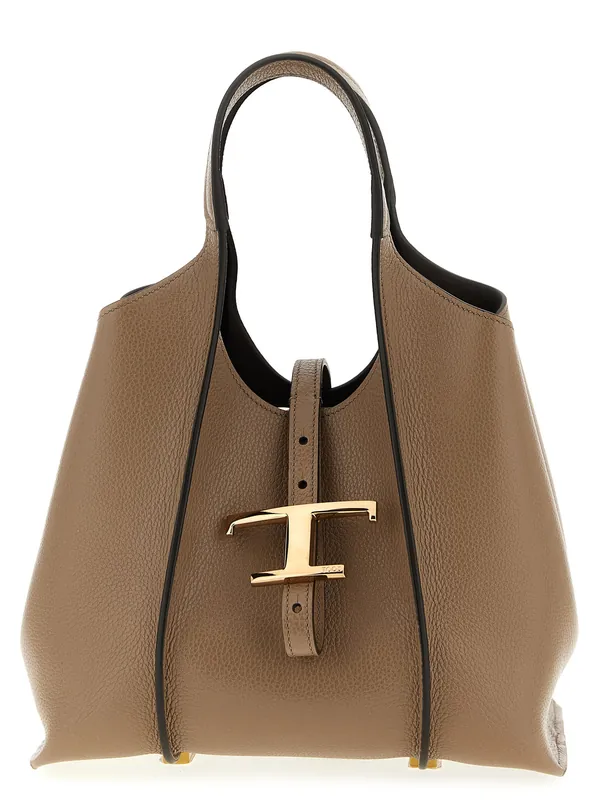 T Timeless Hand Bags Beige - Tod's