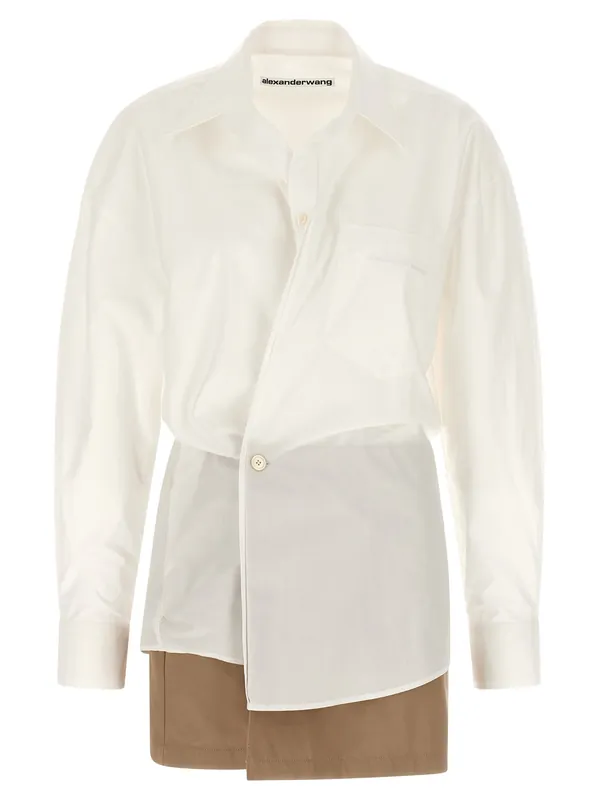 Pre-Styled Wrap Dress Dresses White