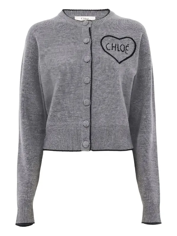 Logo Cashmere Cardigan - Chloé