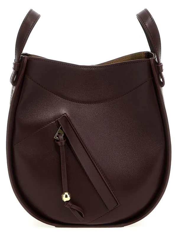 Hammock Slice Crossbody Bags Bordeaux - Loewe