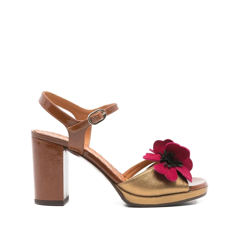 Shoes Gold, Brown - Chie Mihara