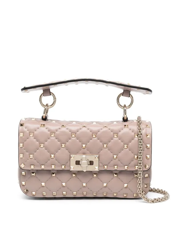 Rockstud Spike Small Leather Shoulder Bag - Valentino Garavani