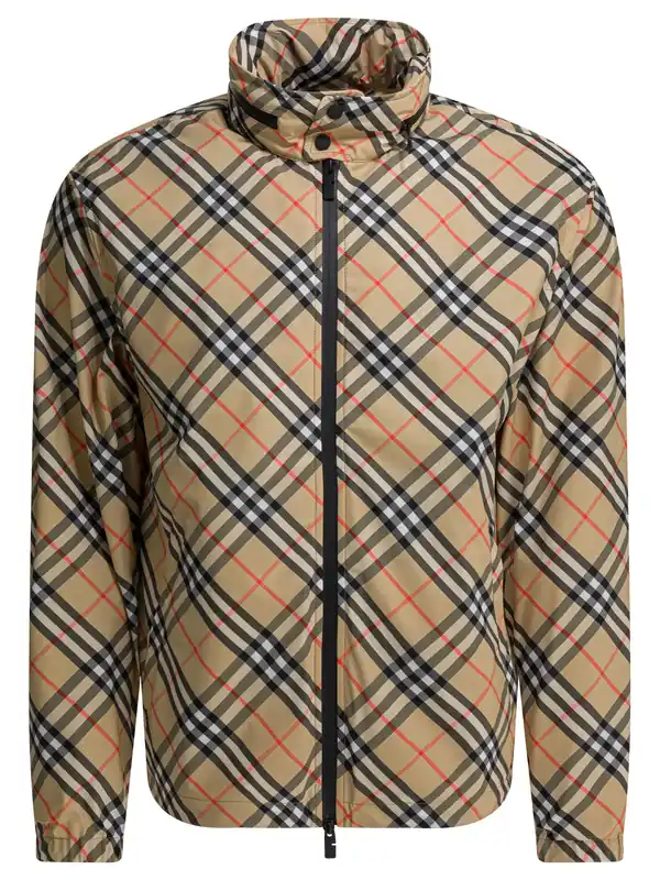 Check Jackets And Coats Beige - Burberry