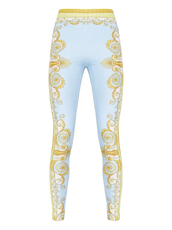 Baroque-Print Leggings