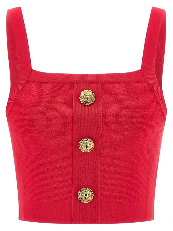 Top 3 Buttons Tops Fuchsia - Balmain
